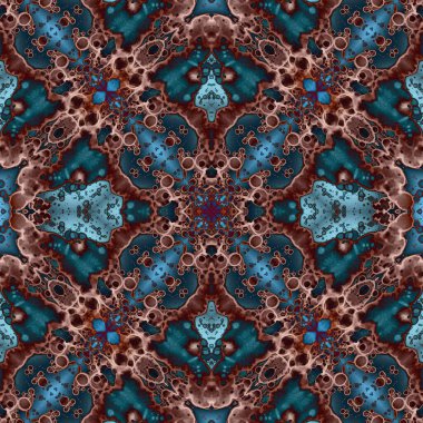 Kusursuz desenli soyut kare. Soyut arkaplan. Doku yaratıcı modern kaleydoskop