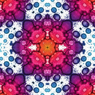 Kusursuz desenli soyut kare. Soyut arkaplan. Doku yaratıcı modern kaleydoskop