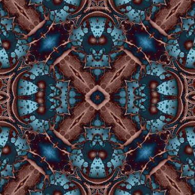 Kusursuz soyut kare deseni. Soyut arkaplan. Yaratıcı doku. Kaleydoskop sanatı