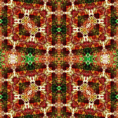 Kusursuz desenli soyut kare. Soyut arkaplan. Doku yaratıcı modern kaleydoskop