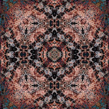 Kusursuz soyut kare deseni. Soyut arkaplan. Yaratıcı doku. Kaleydoskop sanatı