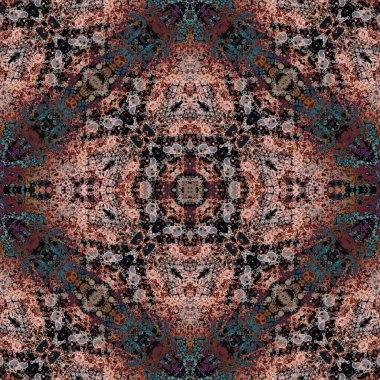 Kusursuz desenli soyut kare. Soyut arkaplan. Doku yaratıcı modern kaleydoskop