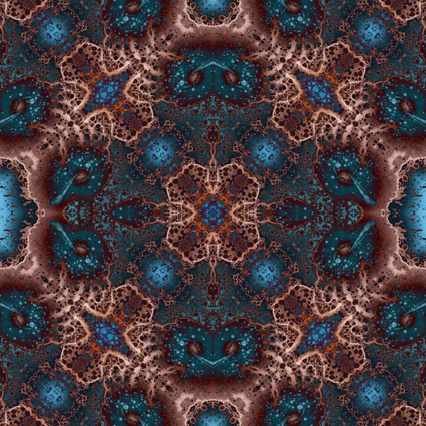 Kusursuz desenli soyut kare. Soyut arkaplan. Doku yaratıcı modern kaleydoskop