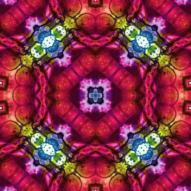 Kusursuz soyut kare deseni. Soyut arkaplan. Yaratıcı doku. Kaleydoskop sanatı