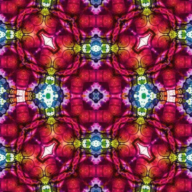 Kusursuz desenli soyut kare. Soyut arkaplan. Doku yaratıcı modern kaleydoskop