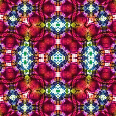 Kusursuz soyut kare deseni. Soyut arkaplan. Yaratıcı doku. Kaleydoskop sanatı