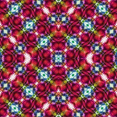 Kusursuz desenli soyut kare. Soyut arkaplan. Doku yaratıcı modern kaleydoskop