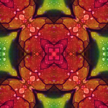 Kusursuz desenli soyut kare. Soyut arkaplan. Doku yaratıcı modern kaleydoskop