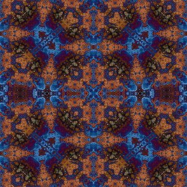 Kusursuz desenli soyut kare. Soyut arkaplan. Doku yaratıcı modern kaleydoskop