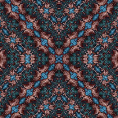 Kusursuz desenli soyut kare. Soyut arkaplan. Doku yaratıcı modern kaleydoskop