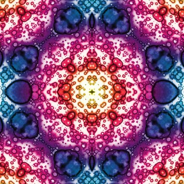 Kusursuz desenli soyut kare. Soyut arkaplan. Doku yaratıcı modern kaleydoskop