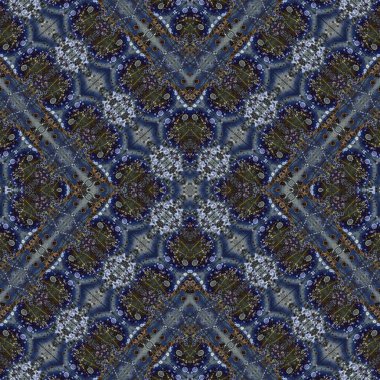 Kusursuz desenli soyut kare. Soyut arkaplan. Doku yaratıcı modern kaleydoskop