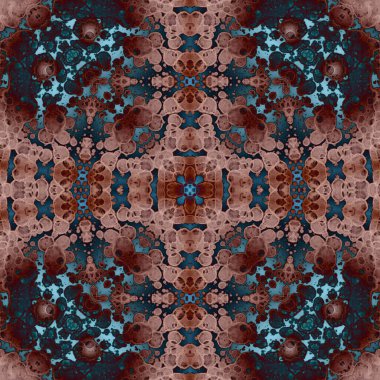 Kusursuz soyut kare deseni. Soyut arkaplan. Yaratıcı doku. Kaleydoskop sanatı