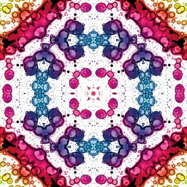 Kusursuz soyut kare deseni. Soyut arkaplan. Yaratıcı doku. Kaleydoskop sanatı