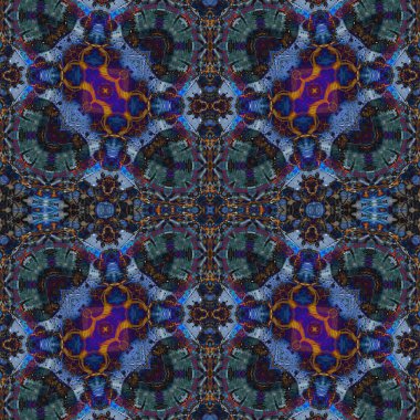 Kusursuz desenli soyut kare. Soyut arkaplan. Doku yaratıcı modern kaleydoskop