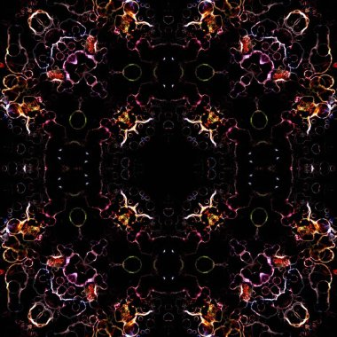 Kusursuz soyut kare deseni. Soyut arkaplan. Yaratıcı doku. Kaleydoskop sanatı