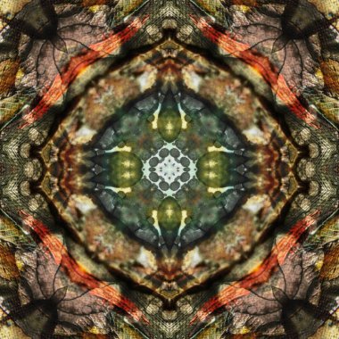 Kusursuz desenli soyut kare. Soyut arkaplan. Doku yaratıcı modern kaleydoskop