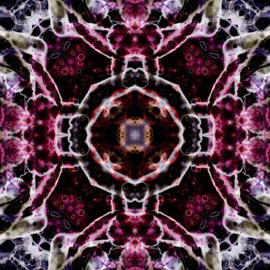 Kusursuz desenli soyut kare. Soyut arkaplan. Doku yaratıcı modern kaleydoskop