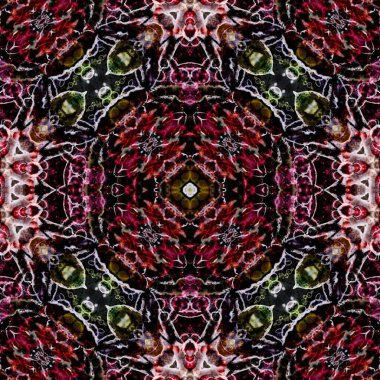 Kusursuz desenli soyut kare. Soyut arkaplan. Doku yaratıcı modern kaleydoskop