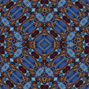 Kusursuz desenli soyut kare. Soyut arkaplan. Doku yaratıcı modern kaleydoskop