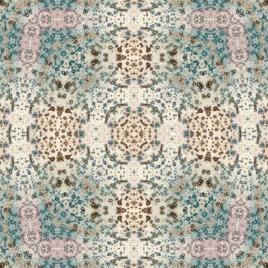 Kusursuz desenli soyut kare. Soyut arkaplan. Doku yaratıcı modern kaleydoskop