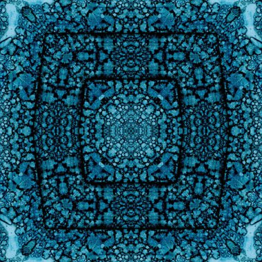 Kusursuz desenli soyut kare. Soyut arkaplan. Doku yaratıcı modern kaleydoskop
