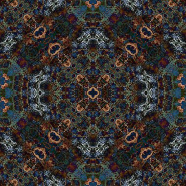 Kusursuz desenli soyut kare. Soyut arkaplan. Doku yaratıcı modern kaleydoskop