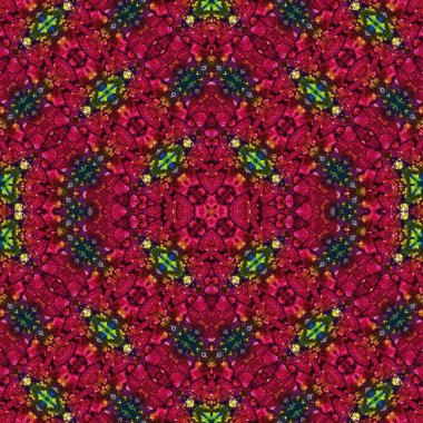 Kusursuz desenli soyut kare. Soyut arkaplan. Doku yaratıcı modern kaleydoskop