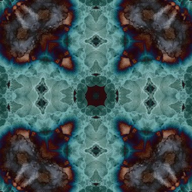 Kusursuz desenli soyut kare. Soyut arkaplan. Doku yaratıcı modern kaleydoskop