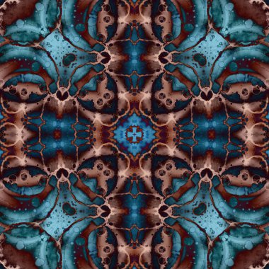 Kusursuz desenli soyut kare. Soyut arkaplan. Doku yaratıcı modern kaleydoskop