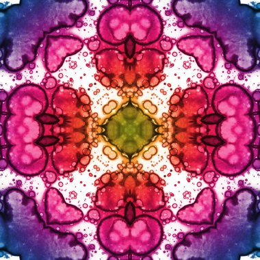 Kusursuz desenli soyut kare. Soyut arkaplan. Doku yaratıcı modern kaleydoskop