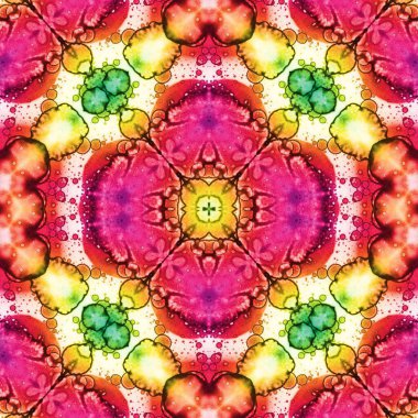 Kusursuz desenli soyut kare. Soyut arkaplan. Doku yaratıcı modern kaleydoskop