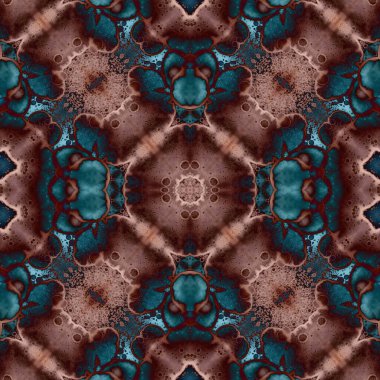 Kusursuz desenli soyut kare. Soyut arkaplan. Doku yaratıcı modern kaleydoskop