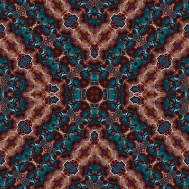 Kusursuz desenli soyut kare. Soyut arkaplan. Doku yaratıcı modern kaleydoskop