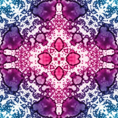 Kusursuz desenli soyut kare. Soyut arkaplan. Doku yaratıcı modern kaleydoskop