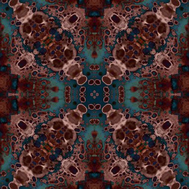 Kusursuz desenli soyut kare. Soyut arkaplan. Doku yaratıcı modern kaleydoskop