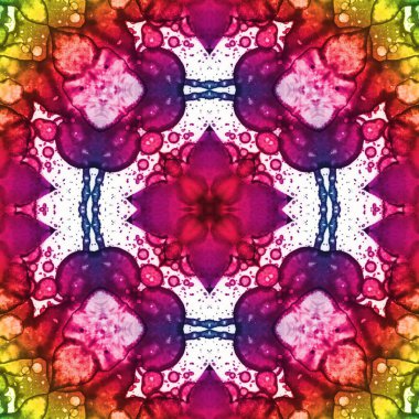 Kusursuz desenli soyut kare. Soyut arkaplan. Doku yaratıcı modern kaleydoskop