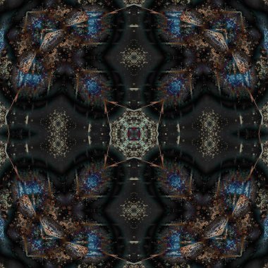 Kusursuz desenli soyut kare. Soyut arkaplan. Doku yaratıcı modern kaleydoskop