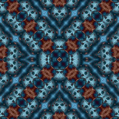 Kusursuz desenli soyut kare. Soyut arkaplan. Doku yaratıcı modern kaleydoskop