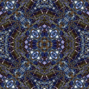 Kusursuz desenli soyut kare. Soyut arkaplan. Doku yaratıcı modern kaleydoskop