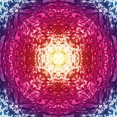 Kusursuz desenli soyut kare. Soyut arkaplan. Doku yaratıcı modern kaleydoskop