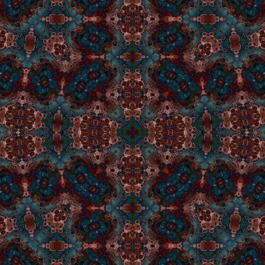 Kusursuz desenli soyut kare. Soyut arkaplan. Doku yaratıcı modern kaleydoskop