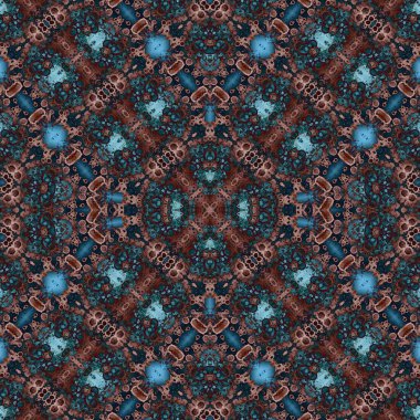 Kusursuz desenli soyut kare. Soyut arkaplan. Doku yaratıcı modern kaleydoskop