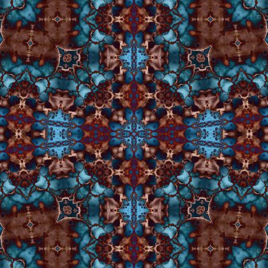 Kusursuz desenli soyut kare. Soyut arkaplan. Doku yaratıcı modern kaleydoskop