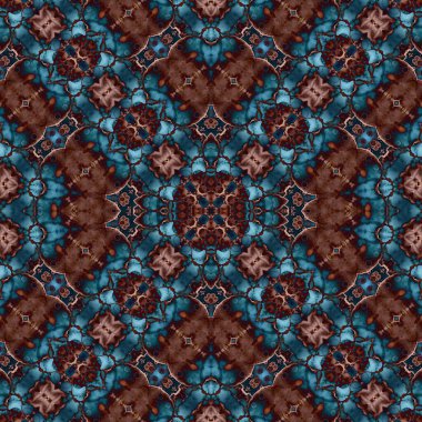 Kusursuz desenli soyut kare. Soyut arkaplan. Doku yaratıcı modern kaleydoskop