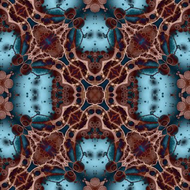 Kusursuz desenli soyut kare. Soyut arkaplan. Doku yaratıcı modern kaleydoskop