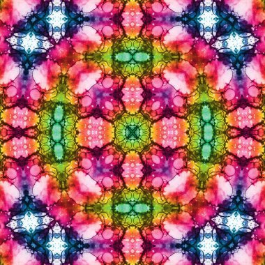 Kusursuz desenli soyut kare. Soyut arkaplan. Doku yaratıcı modern kaleydoskop