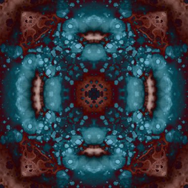 Kusursuz desenli soyut kare. Soyut arkaplan. Doku yaratıcı modern kaleydoskop