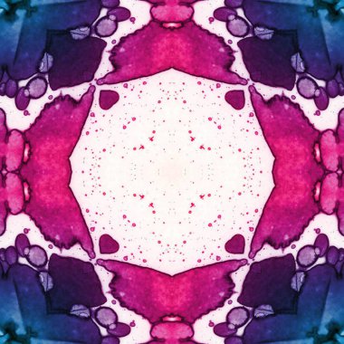 Kusursuz desenli soyut kare. Soyut arkaplan. Doku yaratıcı modern kaleydoskop