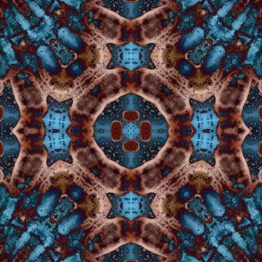 Kusursuz desenli soyut kare. Soyut arkaplan. Doku yaratıcı modern kaleydoskop